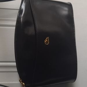 Cristian vintage structured black bag leather inside and out